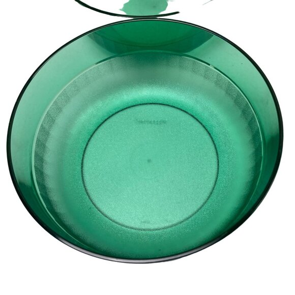 Tupperware Translucent Green Set Of 4 Stackable Bowls 2108B-4 Cereal Salad 5.5" - Picture 5 of 6